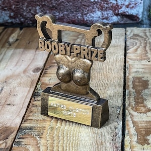 Trofeo de premio Booby grabado: ¡un gran regalo de broma!
