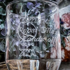 Engraved Pepsi Max Glass – Personalized Gift, Two Sizes image 3