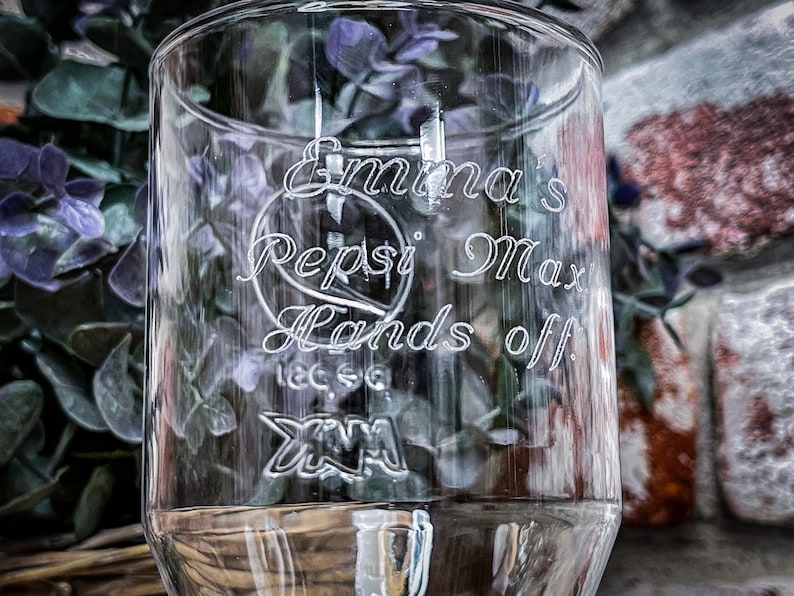 Engraved Pepsi Max Glass – Personalized Gift, Two Sizes image 3