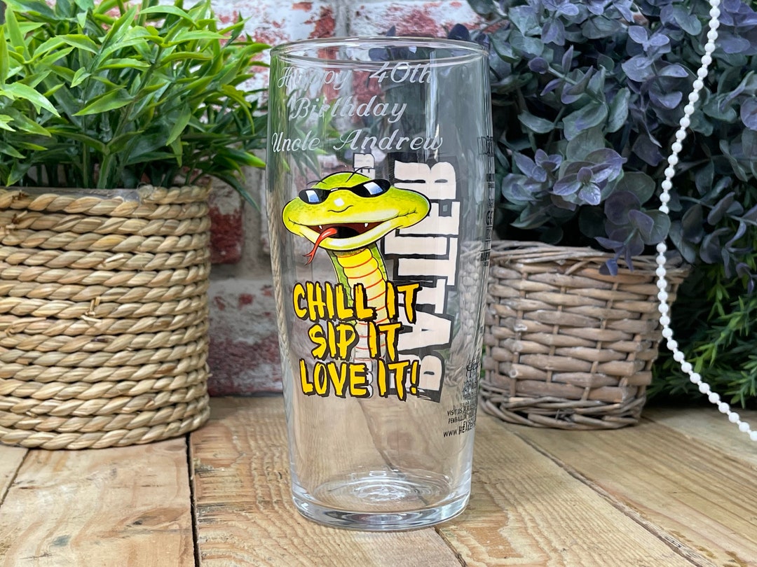 Engraved Rattler Cornish Cloudy Cyder Pint Glass. Personalised Etsy UK