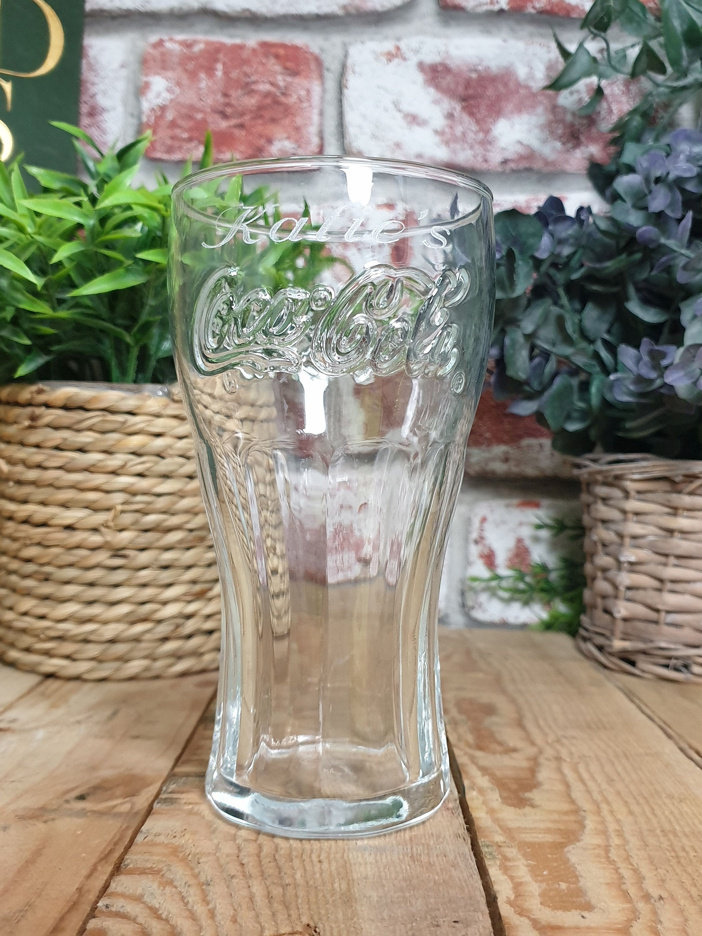 Engraved Coca Cola Glass. Two Sizes Available 22oz or 16oz ...