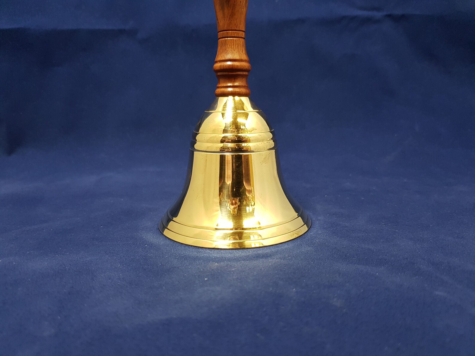 Personalised Brass Hand Bell. Engraved with your message Etsy
