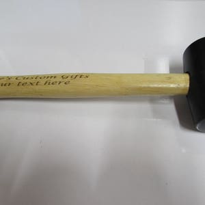 Personalised Rubber Mallet The perfect gift for the handyman in your life. Quality tool, fit for use image 7