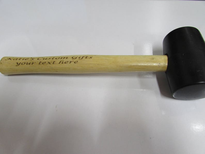 Personalised Rubber Mallet The perfect gift for the handyman in your life. Quality tool, fit for use image 7