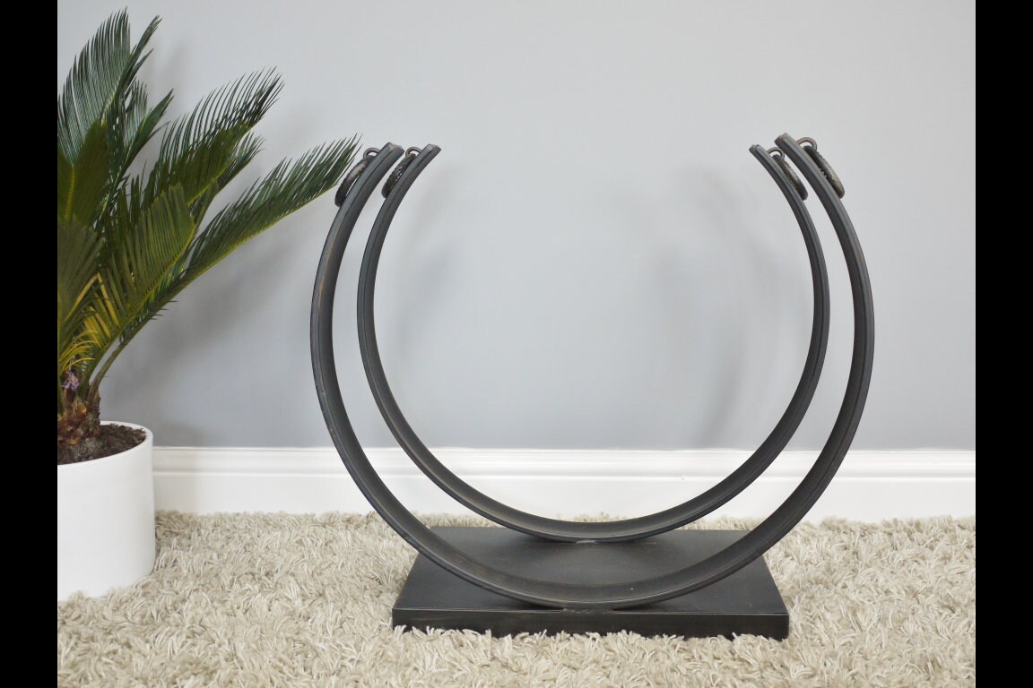 Metal Log Holder 50cm Rustic Black Oval Kindling Wood Storage Etsy UK