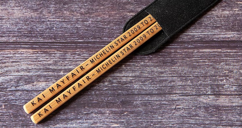 PERSONALISED ENGRAVED Authentic Natural Bamboo Chopsticks - Secret ...