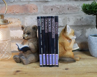 Beautiful Bear and Fox Children's Bookends - Ideal for kids bedroom or nursery - Cute storybook characters ideal for any bedroom