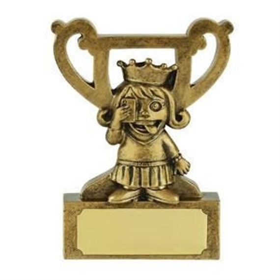 LOSER/BOOBY PRIZE RESIN TROPHIES,5 SIZES,SILVER/GOLD,FREE ENGRAVING & CENTRES 