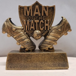 Trophée de l&#39;Homme du match gravé - 2 modèles ! 7,5 cm (3 pouces) de hauteur
