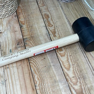 Personalised Rubber Mallet The perfect gift for the handyman in your life. Quality tool, fit for use image 4