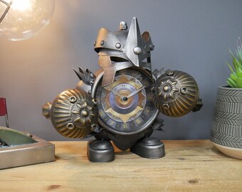 Amazing Warrior Table Clock - Stunning feature piece desk clock - Son - Dad - Uncle - Big Kid