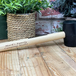 Personalised Rubber Mallet The perfect gift for the handyman in your life. Quality tool, fit for use image 1