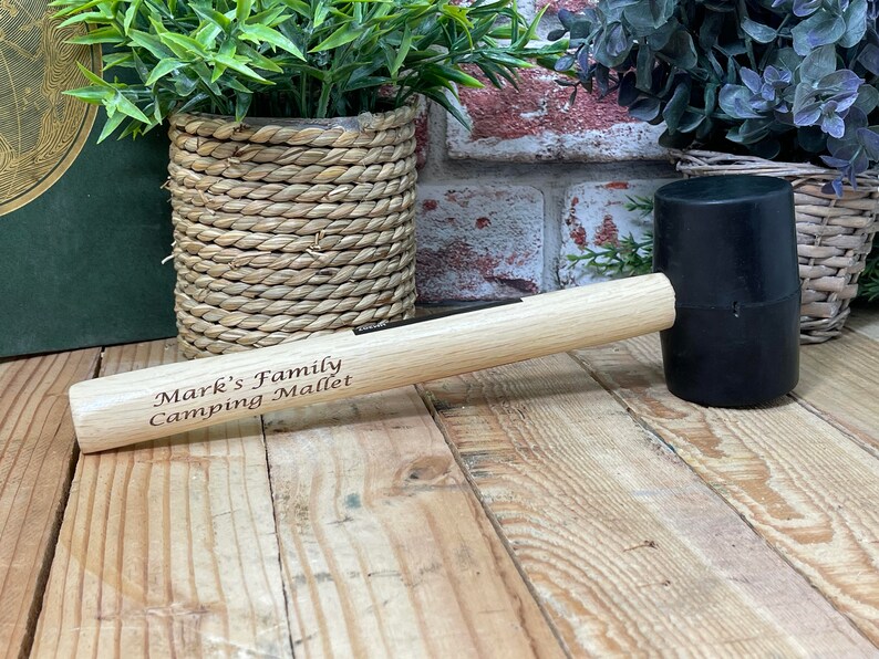 Personalised Rubber Mallet The perfect gift for the handyman in your life. Quality tool, fit for use image 1