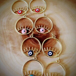 You&#39;re So Golden Eye Hoops