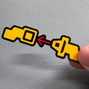 Seatbelt Sign Sticker