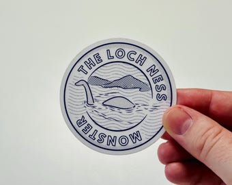 Loch Ness Monster Sticker Waterproof Vinyl | Scotland Travel Decal Nessie | Laptop Water Bottle Luggage