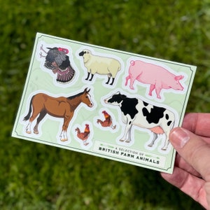 Farm Animals Sticker Sheet