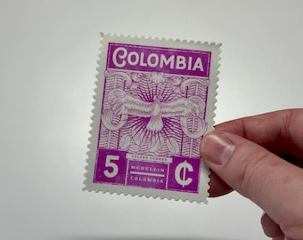 Colombia Sticker Waterproof Vinyl | Condor Stamp Travel Decal | Laptop Water Bottle Luggage Souvenir
