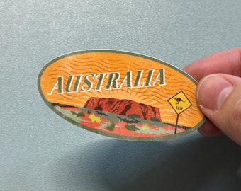 Uluru Ayers Rock Sticker Waterproof Vinyl | Australia Travel Decal | Laptop Water Bottle Luggage Suitcase