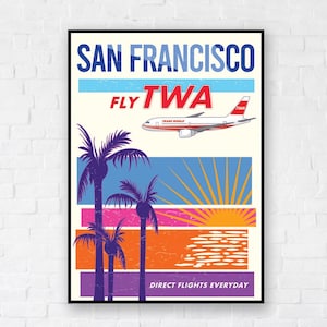 San Francisco TWA Travel Poster