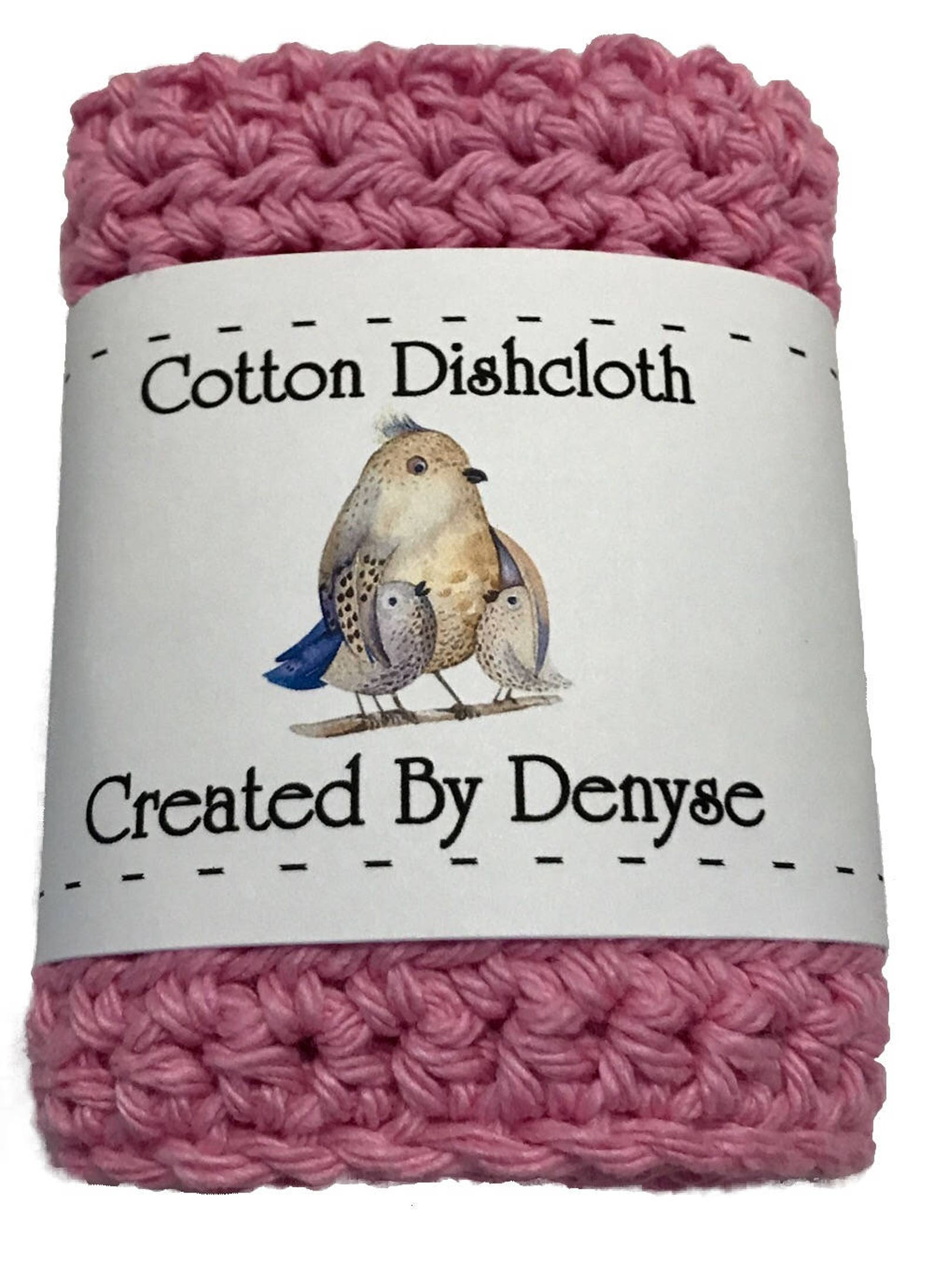 Crochet Dishcloth Labels Packaging Tags Crochet Wraps PDF Etsy