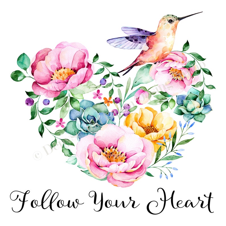 Follow Your Heart Printable Wall Art Wall Decor Home Decor - Etsy