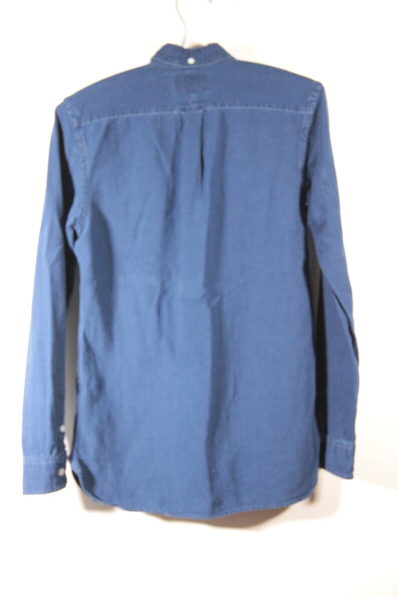 Double RL button front long sleeve shirt