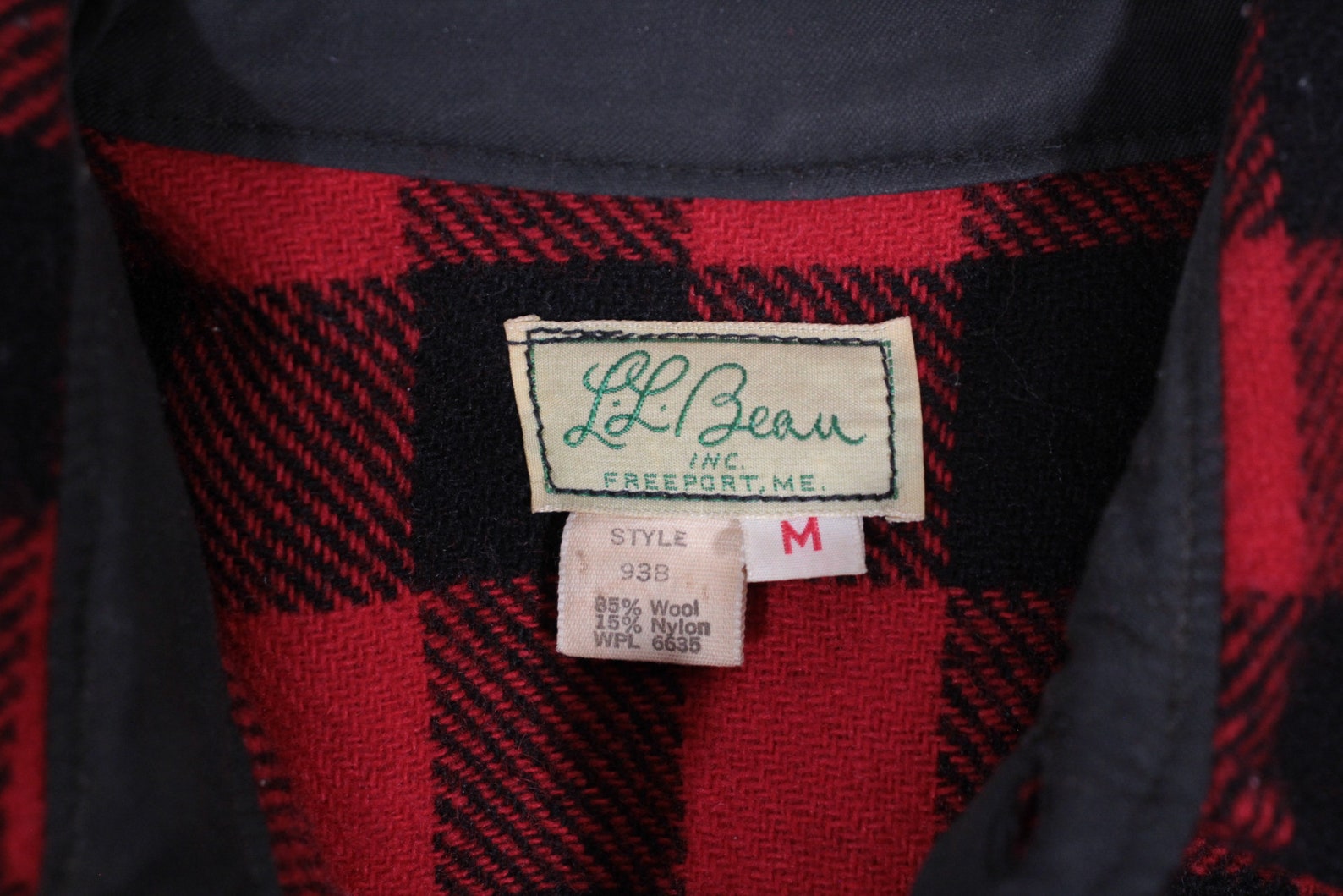 Vintage L.L. Bean Signature Label Hunting Shirt | Etsy