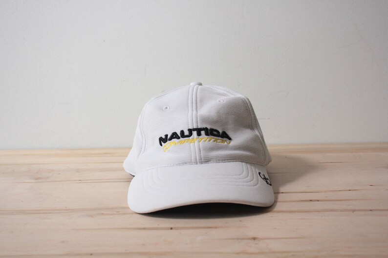 white nautica hat