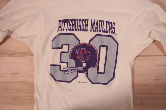 1980's Pittsburgh Maulers cotton football jersey