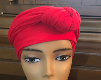 Infinity Headband or Neck Scarf; Pre-tied Headwrap; Open or Close Crown Turban; Wraparound Headtie; Gift for her; Hair and Neck Accessories