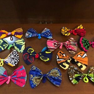 Ankara HairBow; Hair Tie; colorful Accessories; wax print; Afrocentric
