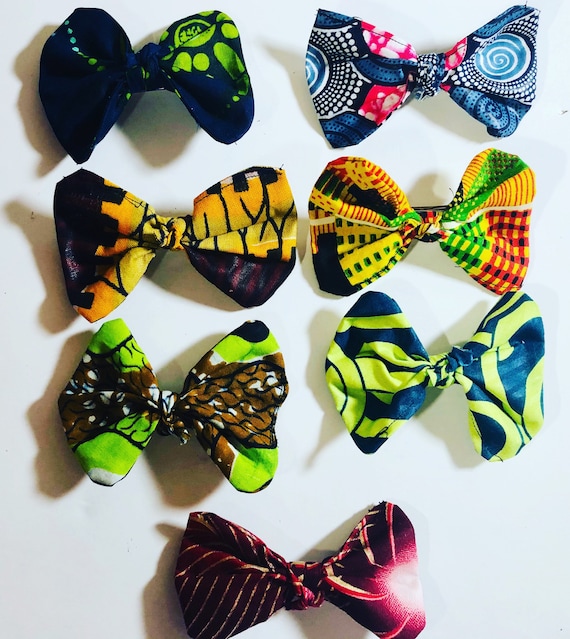 Hair Clips, Ankara Hair Accessories, African-Print French Barrettes, Unique Handmade Butterfly Hair Clip, Gift for her, Bows, African Fabric