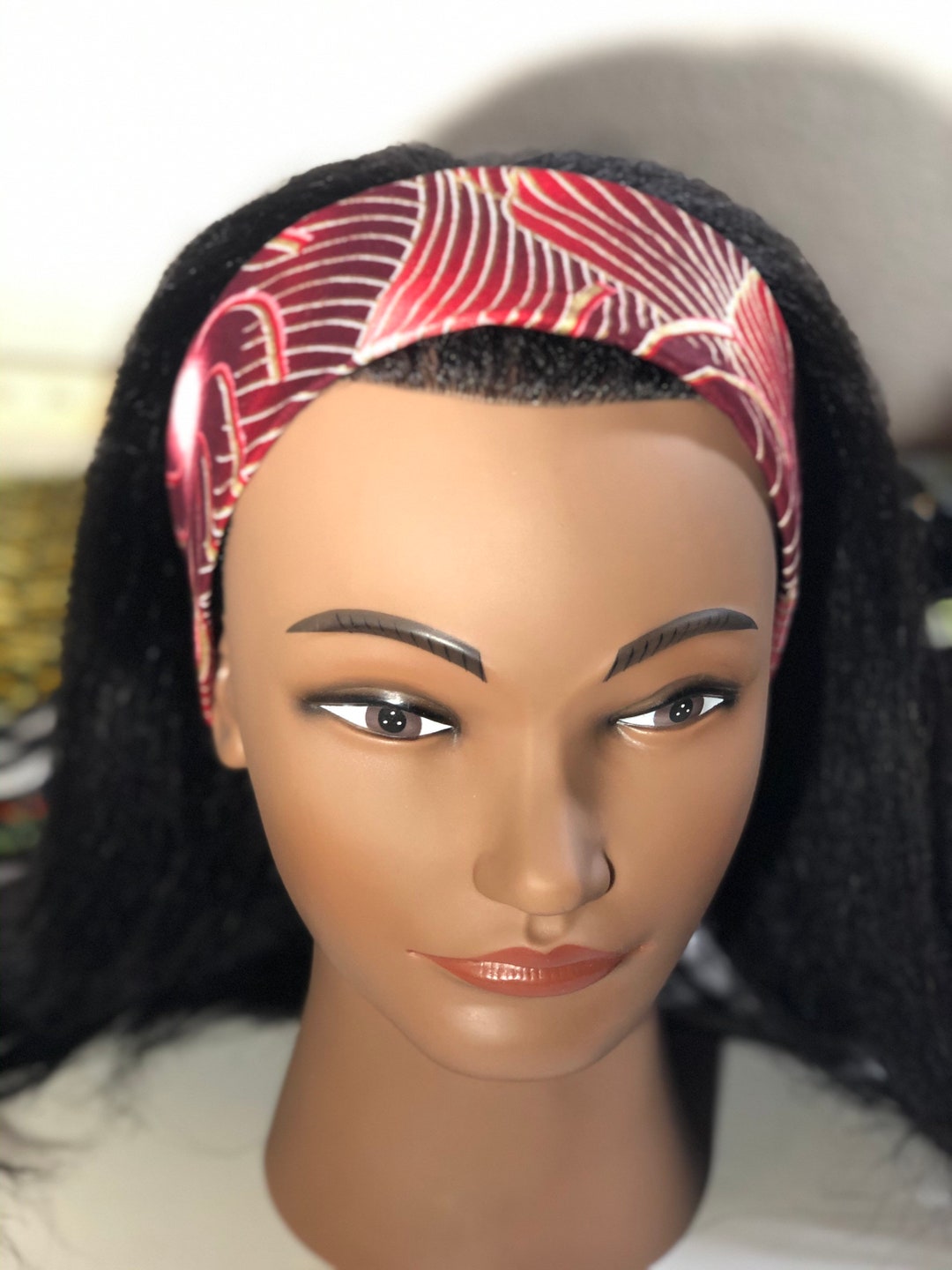 African Print Headband, Ankara Hair Accessories, Boho Style Elastic