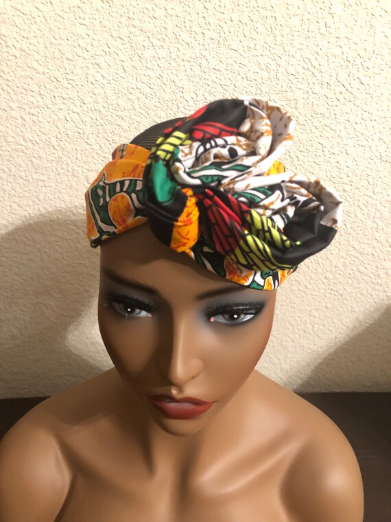 Ankara Wire Headband,African Fabric Hairband, Adjustable Headwrap, Rockabilly Style, Dolly Style Headband, Boho Headband, Hair Accessory