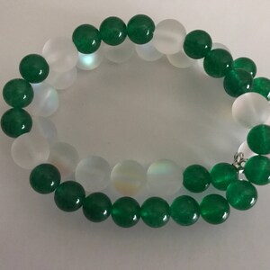Beaded Bracelets/Handmade beaded jewelry/Stretch bracelet/Clear Bead Bracelet/Beaded Stretch Bracelets/Popular Beaded Bracelets