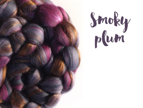 100/% Lana Merino Top /'Mora/' 50g 100g Spinning Aguja Fieltro Roving De Fibra