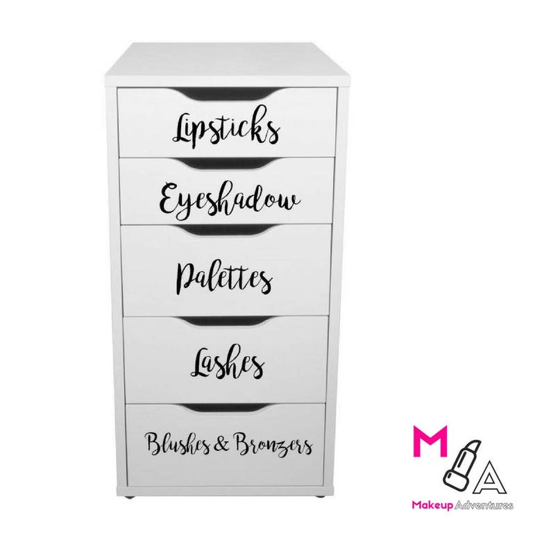 CUSTOM VANITY DECALS: Choose Your Custom Makeup Vanity Decals | Etsy UK