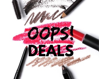 OOPS! DEAL DECALS:  10 Makeup Vanity Decals - Gold Sparkle (Organizer not included)