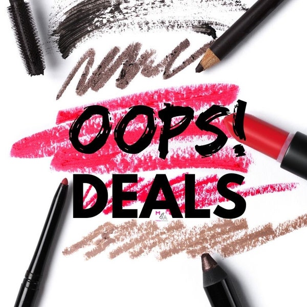 OOPS! DEAL DECALS:  10 Makeup Vanity Decals - Matte Rose Gold (Organizer not included)