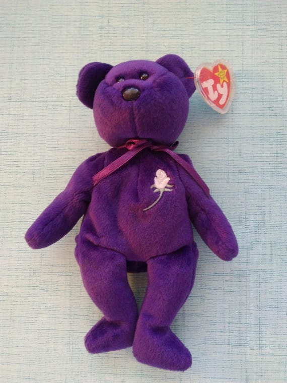 1997 1st edition princess diana beanie bear