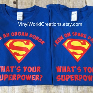 ORGELDONOR SHIRT Set / Orgaantransplantatie shirt / Orgaandonatie shirt / orgaandonor bewustzijn / orgaandonor tee / orgaandonor cadeau / nierdonor