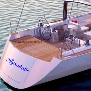 CUSTOM BOAT DECALS/ Custom Boat Decal for yachts, motor boats, Pontoon boats, Kayaks/ Custom Boat Decal for your water craft