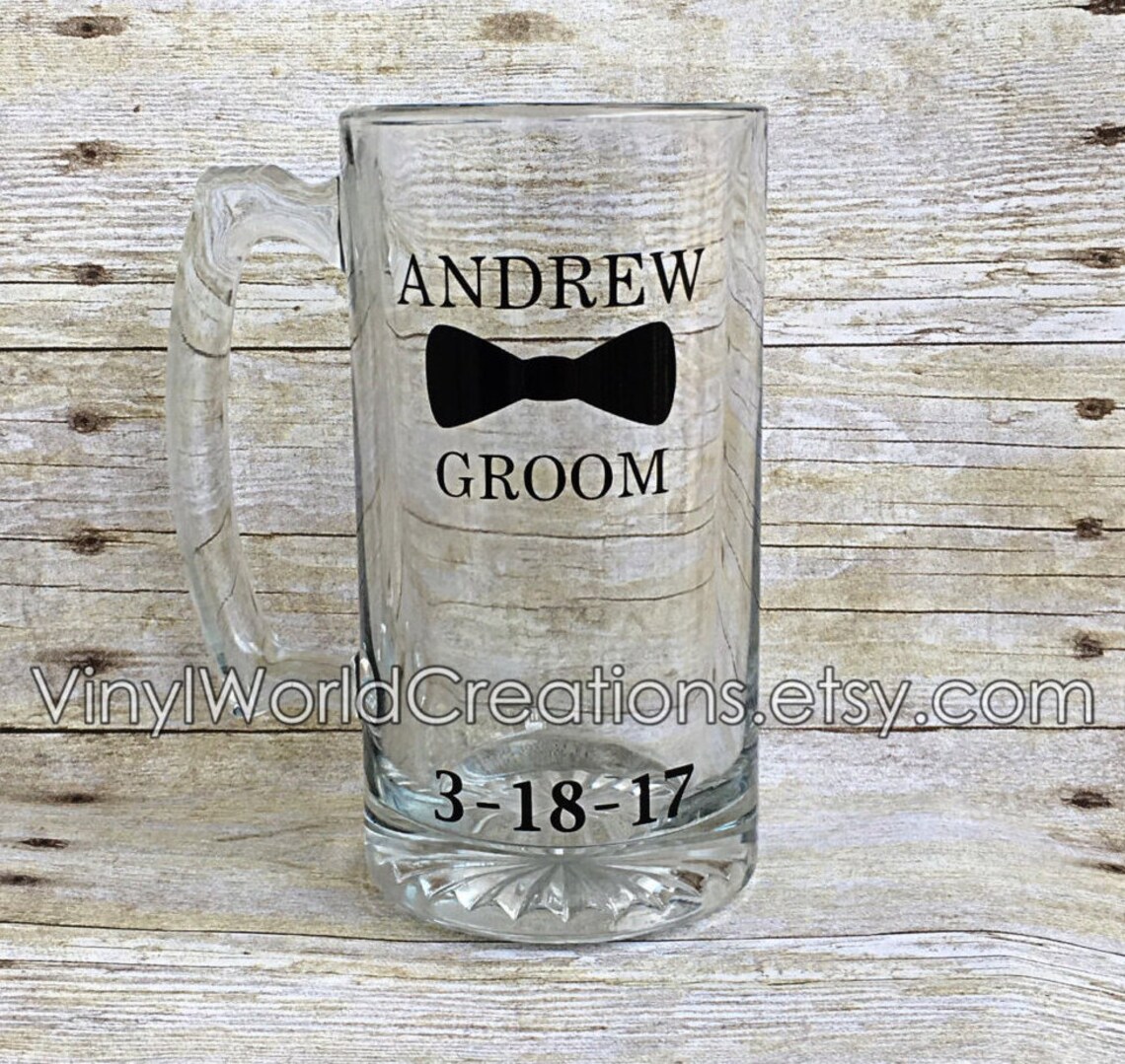 Groom Beer Mug Wedding Gift Groom Gift Personalized Bridal Etsy