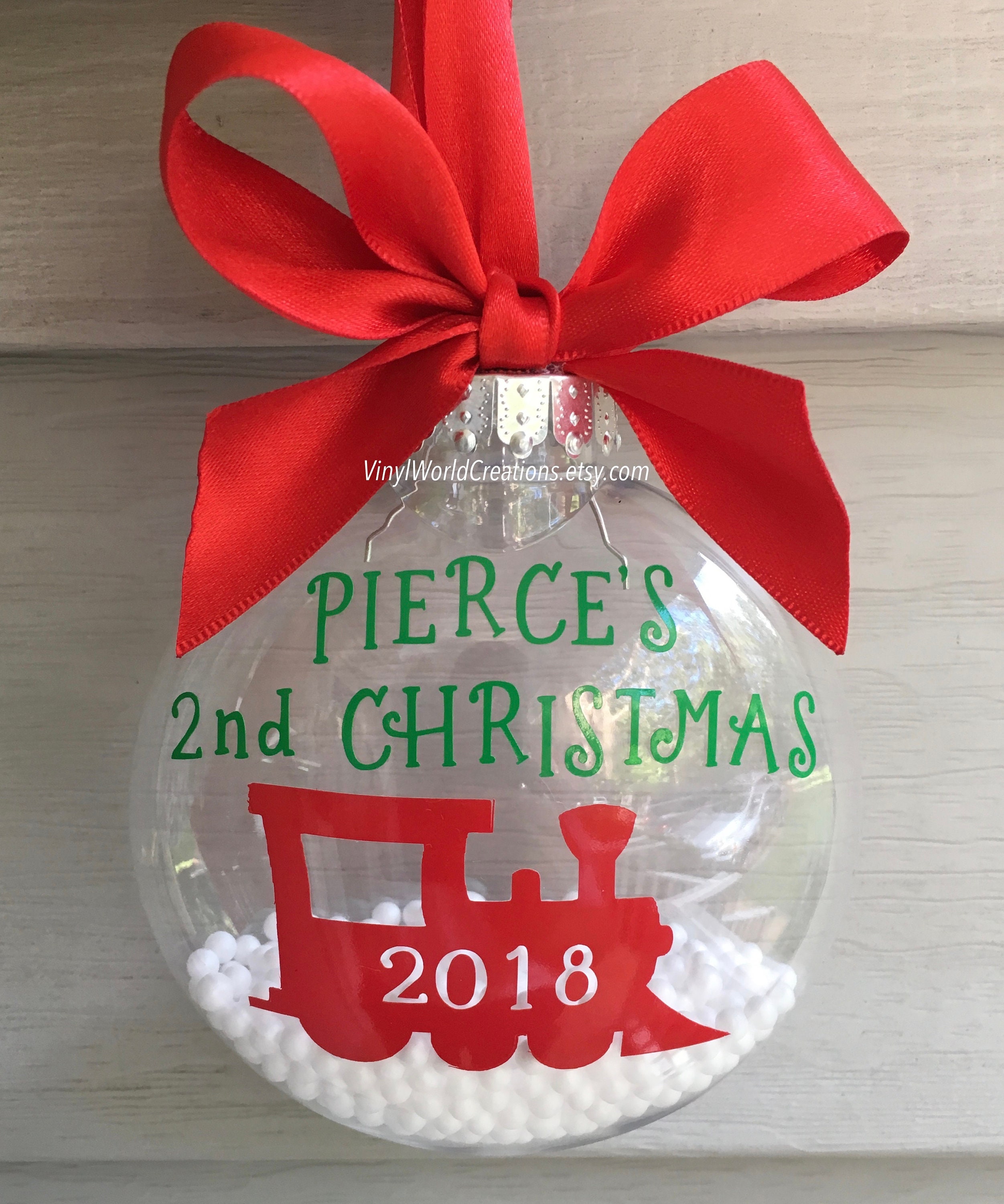 baby's second christmas ornament 2018