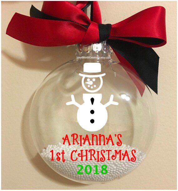 baby's second christmas ornament 2018