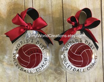 Weihnachtsschmuck für Volleyball-Trainer, Weihnachten Geschenk für Weihnachtsgeschenke für Trainer, Volleyball-Trainer, Urlaub, Geschenke für Trainer