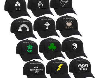 Bulk Order Hats/ Custom Baseball Hats/ Personalized Baseball Hats/ Hats for business promotions/ Hats for sports/ Rainbow design cap