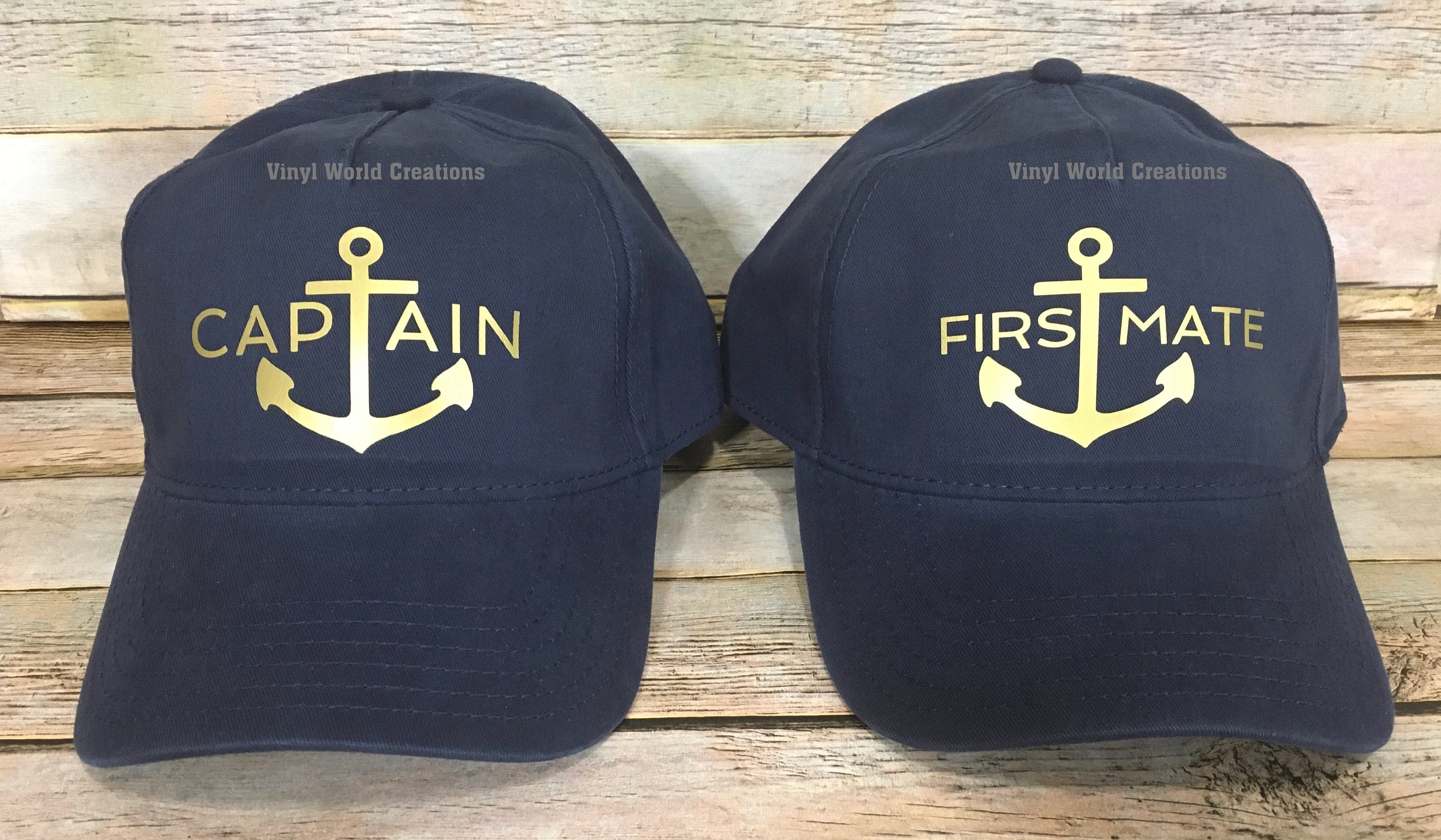 Accessoire Bateau Captain Hat First Mate Matching Set (2 Pack