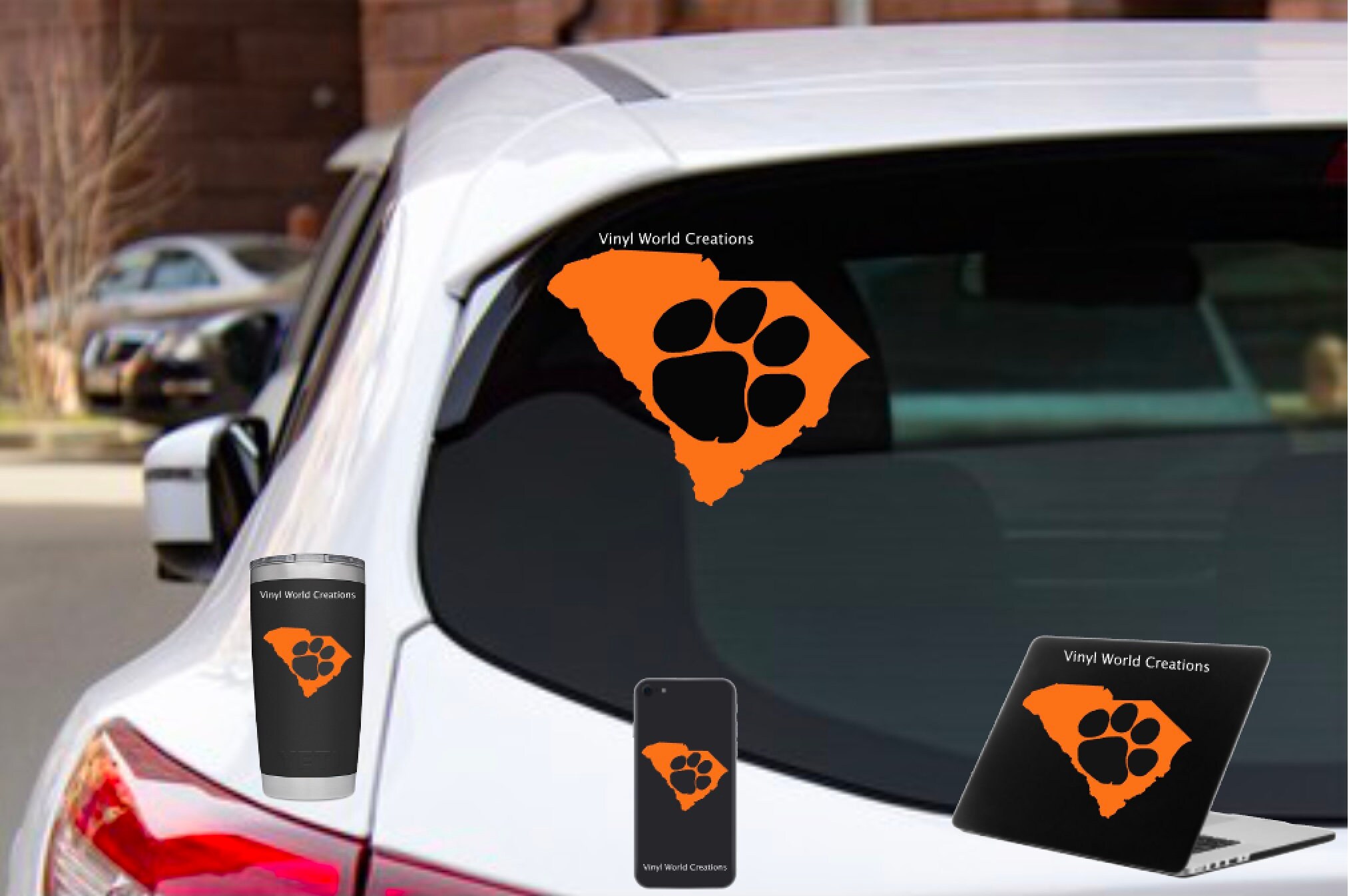 South Carolina Car Window Decal/ Clemson Decal/ Decal With Etsy UK